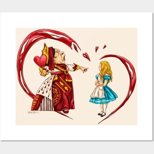 The Queen of hearts, from tale Alices adventures in Wonderland Posters and Art